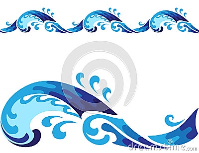 Seamless wave Vector Illustration