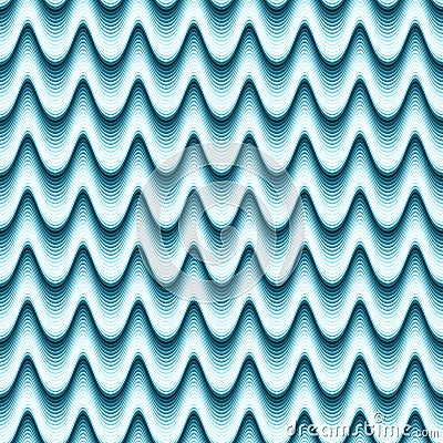 Seamless wave pattern Stock Photo