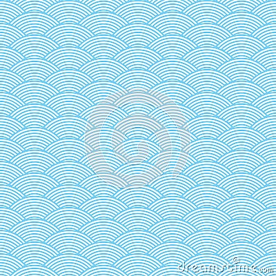 Seamless waves abstract pattern Vector Illustration