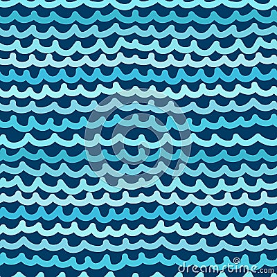 Seamless wavy pattern. Vector illustration Vector Illustration