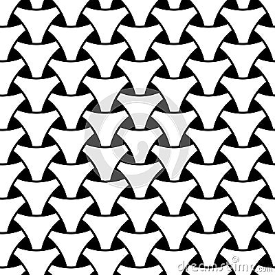 Seamless weaving triangle squama surface pattern Vector Illustration