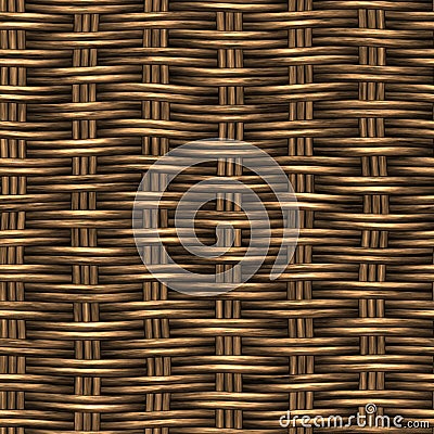 Seamless weaving wickerwork pattern Stock Photo