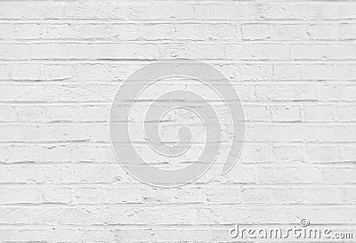 Seamless white brick wall pattern texture Stock Photo