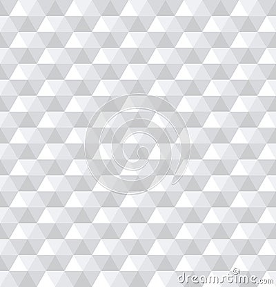 Seamless white 3d hexagons pattern. Vector Illustration