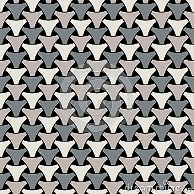 Seamless weaving triangle squama surface pattern Vector Illustration