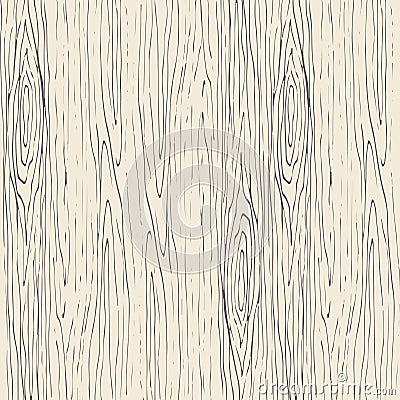 Seamless wood grain pattern. Wooden texture vector background. Vector Illustration