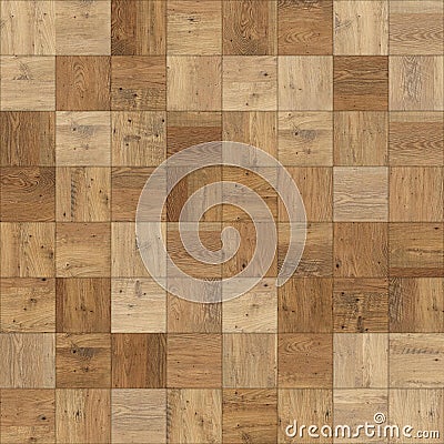 Seamless wood parquet texture chess light brown Stock Photo