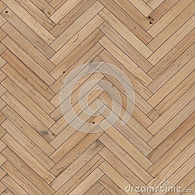 Seamless wood parquet texture herringbone sand color Stock Photo