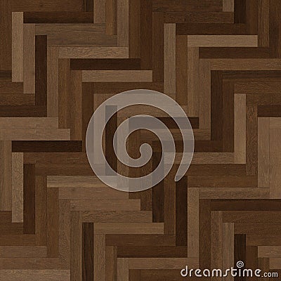 Seamless wood parquet texture herringbone various brown Stock Photo