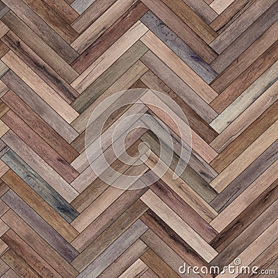 Seamless wood parquet texture herringbone various Stock Photo