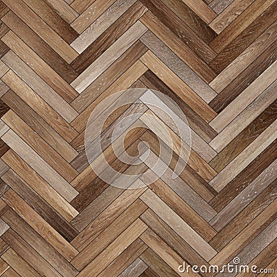 Seamless wood parquet texture herringbone various Stock Photo