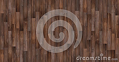 Seamless wood texture background, Panoramic dark wood floor texture Stock Photo