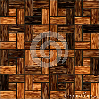 Seamless wooden parquet pattern Stock Photo