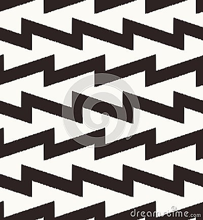 Seamless zig zag geometric pattern Vector Illustration