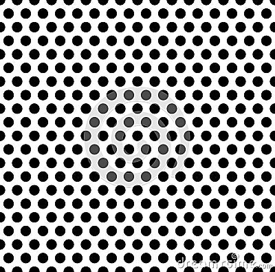 Seamlessly repeatable pattern with dots, circles. Monochrome abs Vector Illustration