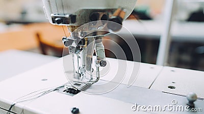 Seamstress workplace professional tailor equipment Stock Photo