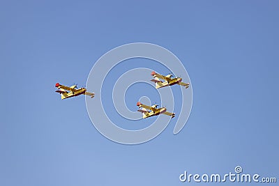 Seaplane. Airplane. Military vehicle. Spanish Air Force on the day of the National Holiday of October 12 Editorial Stock Photo