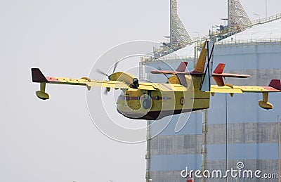 Seaplane hydroplane Stock Photo