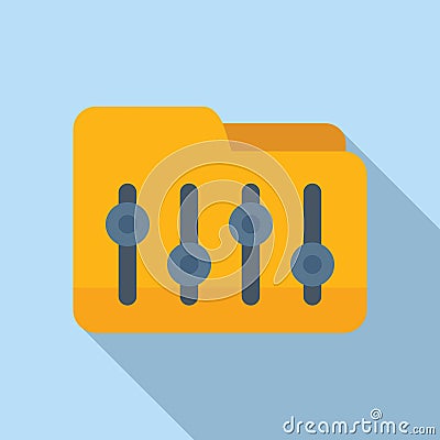 Search arrange filter icon flat vector. Process home Vector Illustration