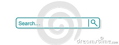 Search bar, set of search Vector Illustration