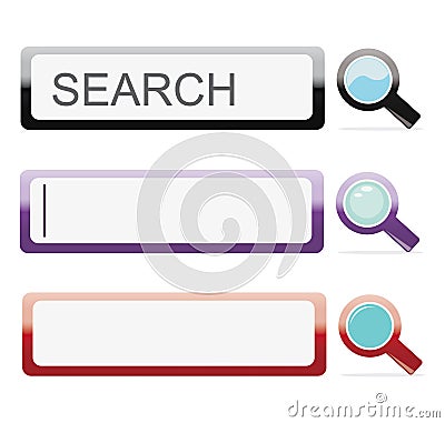 Search bars Stock Photo