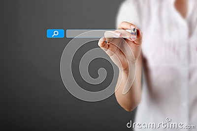 Search business concept Stock Photo