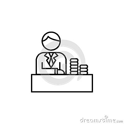 Search, casino icon. Element of casino icon Stock Photo