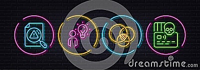Search document, Euler diagram and Group people minimal line icons. For web application, printing Vector Vector Illustration