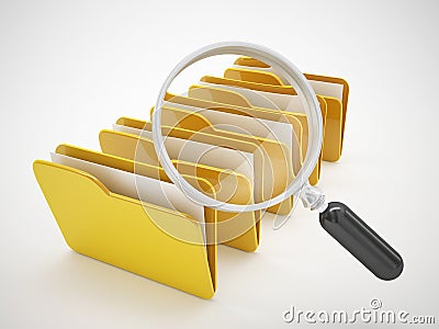 Search file or computer file icon Stock Photo