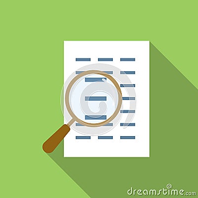 Search file flat icon Vector Illustration