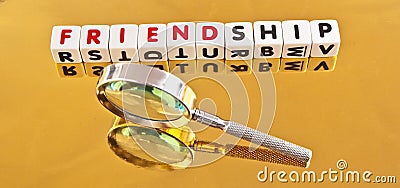 Search for friendship Stock Photo