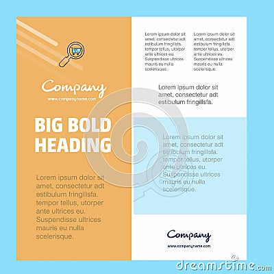 Search goods online Business Company Poster Template. with place for text and images. vector background Vector Illustration