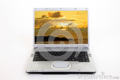 Search For Holiday On Internet Stock Photo