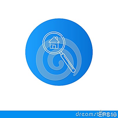 Search house concept Vector Illustration