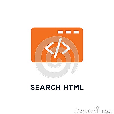 search html icon. internet search concept symbol design, search Vector Illustration