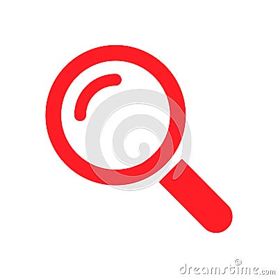 Search icon button symbol vector. Magnifying glass symbol. Look pictogram Vector Illustration