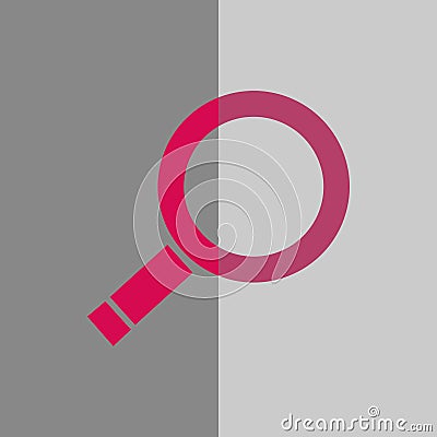 Search icon stock vector illustration flat design Vector Illustration