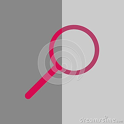 Search icon stock vector illustration flat design Vector Illustration