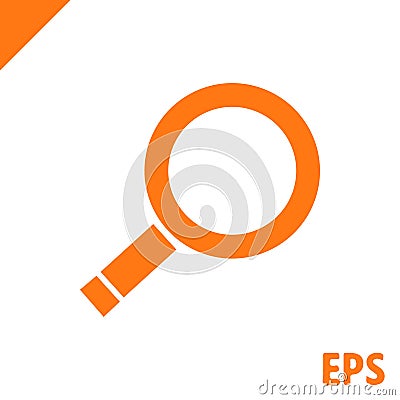 Search icon stock vector illustration flat design Vector Illustration