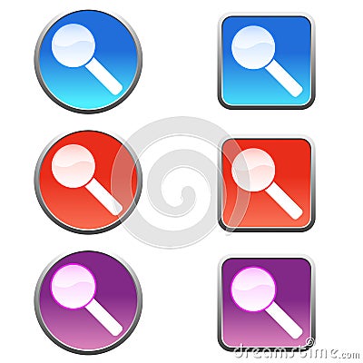 Search icons Stock Photo