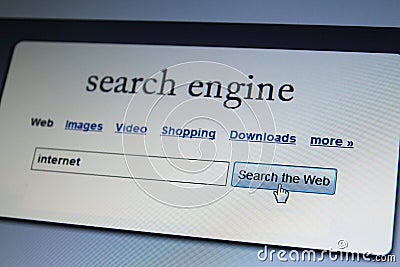 Search the Internet Stock Photo