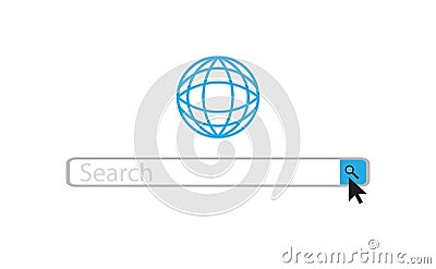 Search web bar Vector Illustration