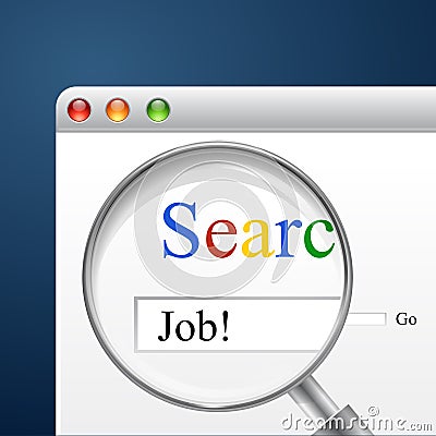 Search for Job Stock Photo