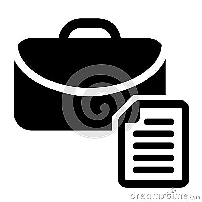 Search job vacancy icon vector. Loupe career illustration symbol. Find people employer logo. Vector Illustration