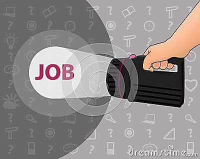 Search for the job Vector Illustration