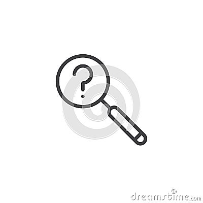 Search line icon Vector Illustration