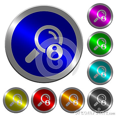 Search member luminous coin-like round color buttons Stock Photo
