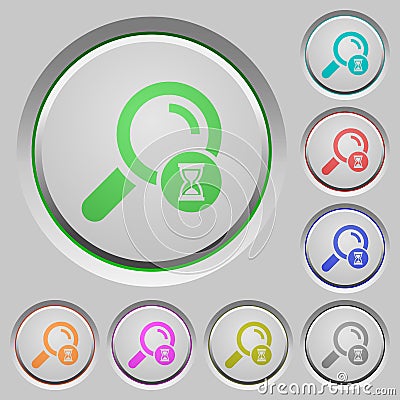 Search in progress push buttons Stock Photo