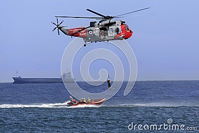 Search and Rescue Helicopter Editorial Stock Photo
