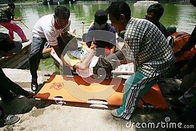 Search and rescue team training Editorial Stock Photo